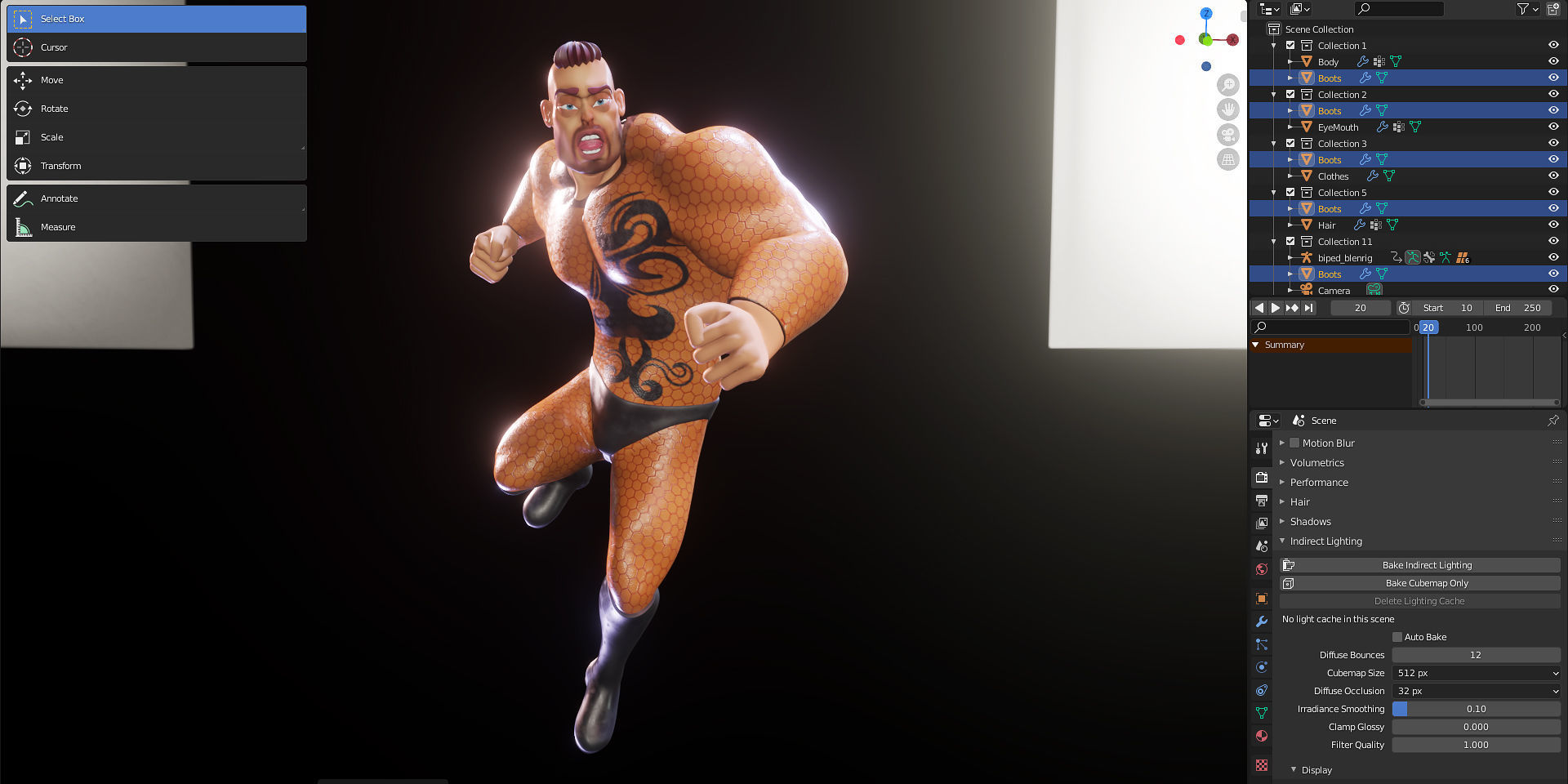Rigged Stylized Character Man - Hecxa - Blender 3D model_3