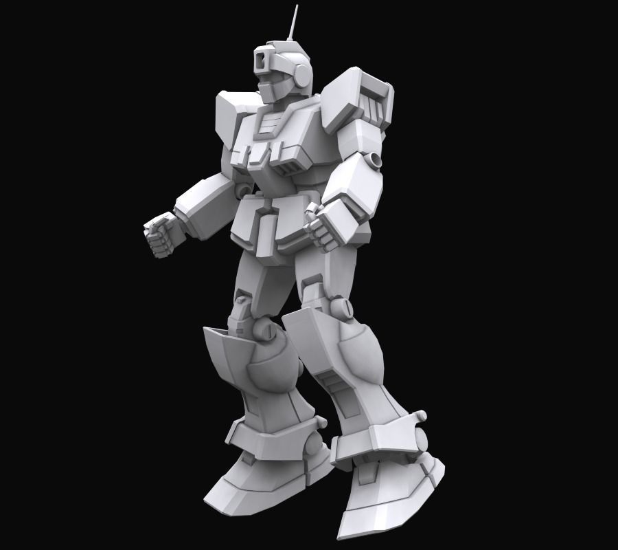 Gundam mobile suit MS RGM79 SC model 3D model_2