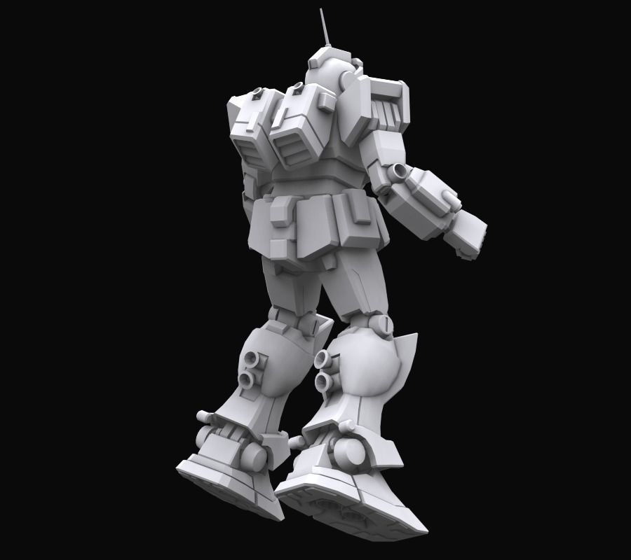 Gundam mobile suit MS RGM79 SC model 3D model_6