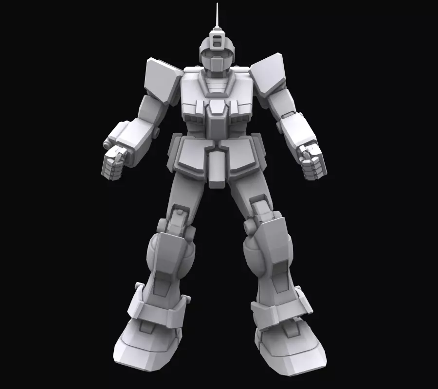 Gundam mobile suit MS RGM79 SC model 3D model_0