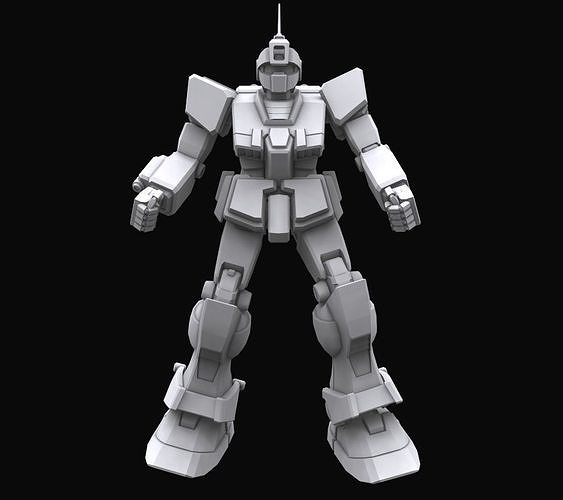 Gundam mobile suit MS RGM79 SC model 3D model