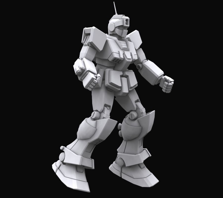 Gundam mobile suit MS RGM79 SC model 3D model_8