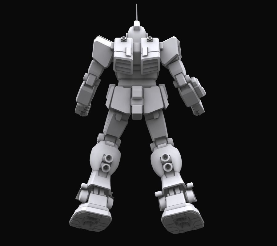 Gundam mobile suit MS RGM79 SC model 3D model_5