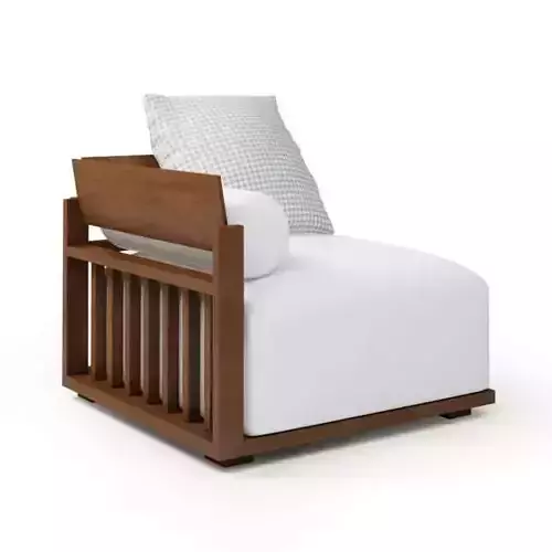 White modern armchair 099 am92