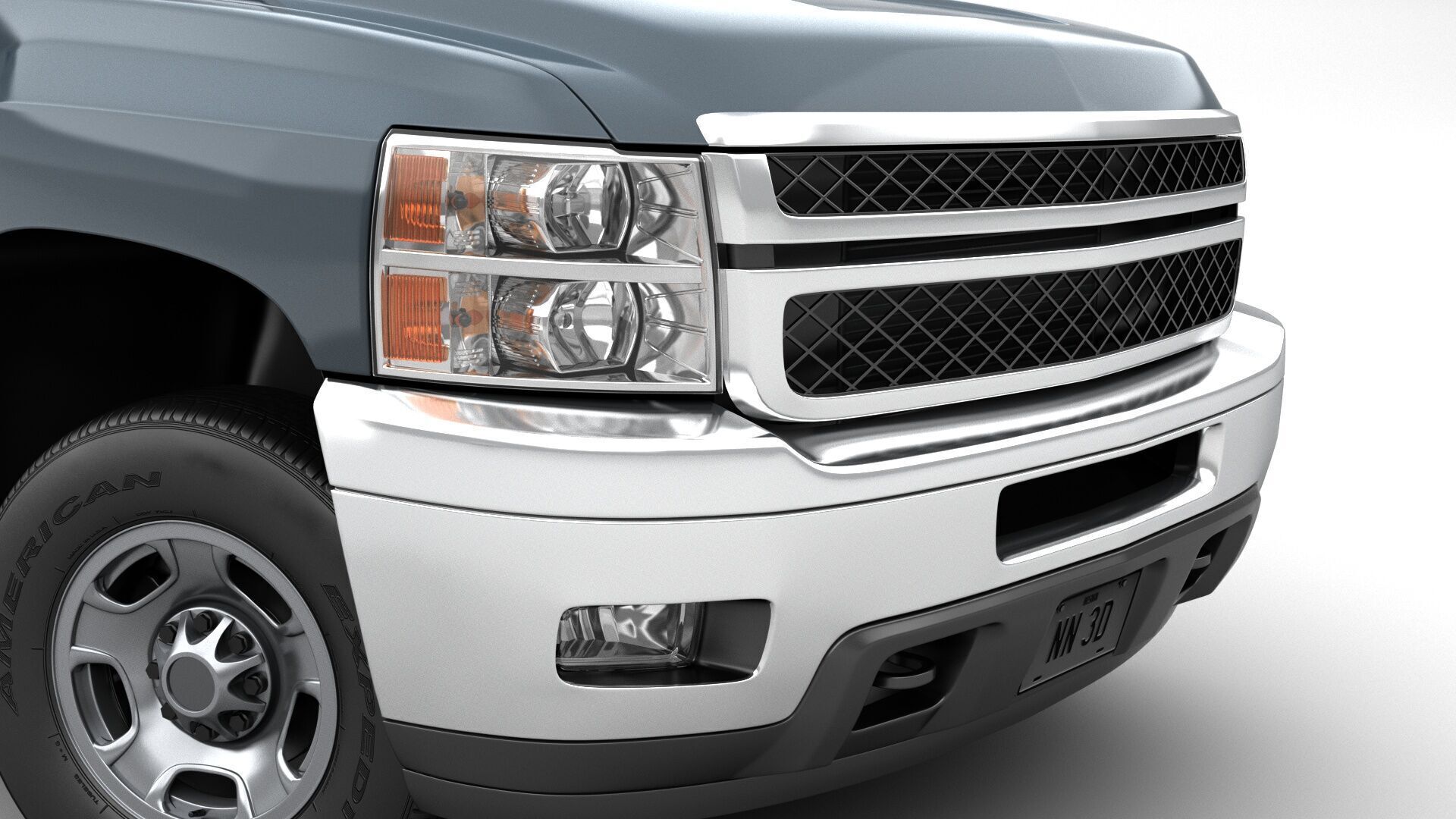 GENERIC CREW CAB PICKUP TRUCK 17 3D model_6