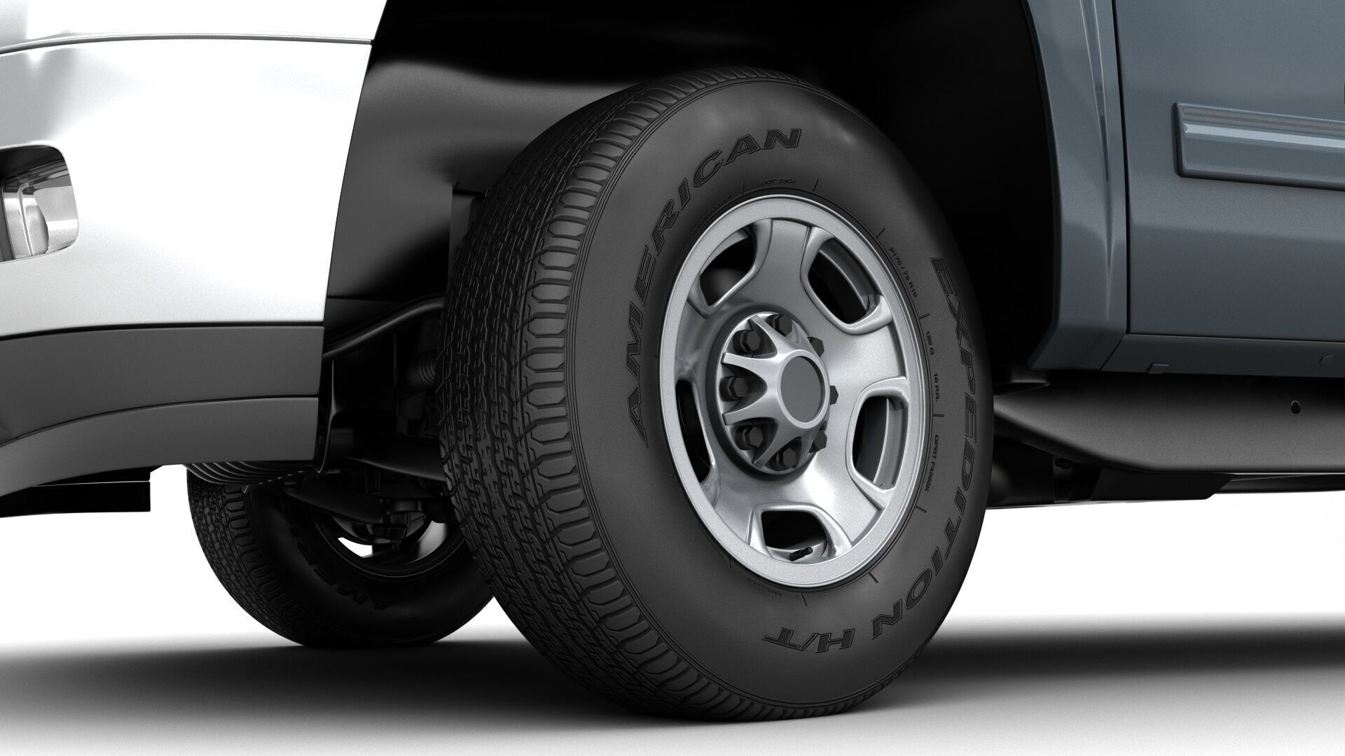 GENERIC CREW CAB PICKUP TRUCK 17 3D model_7