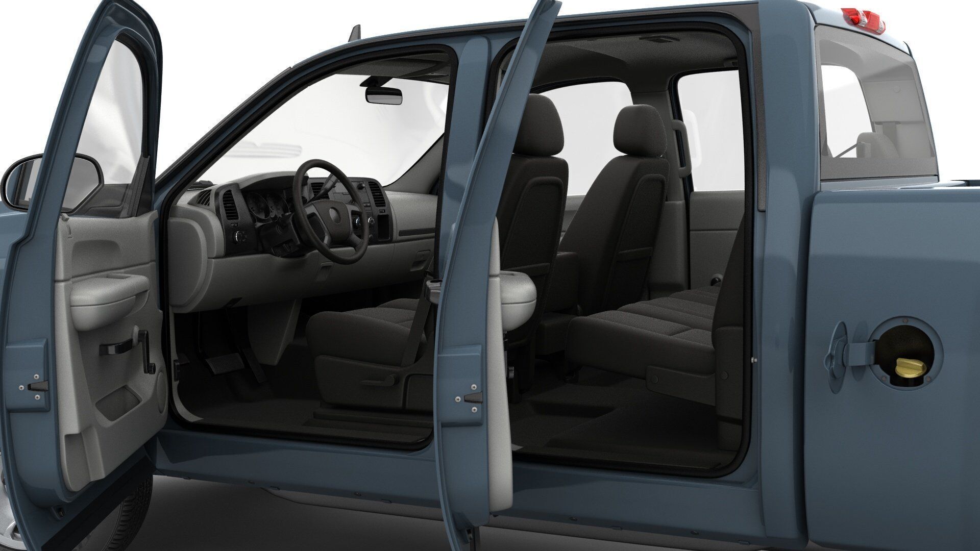 GENERIC CREW CAB PICKUP TRUCK 17 3D model_10