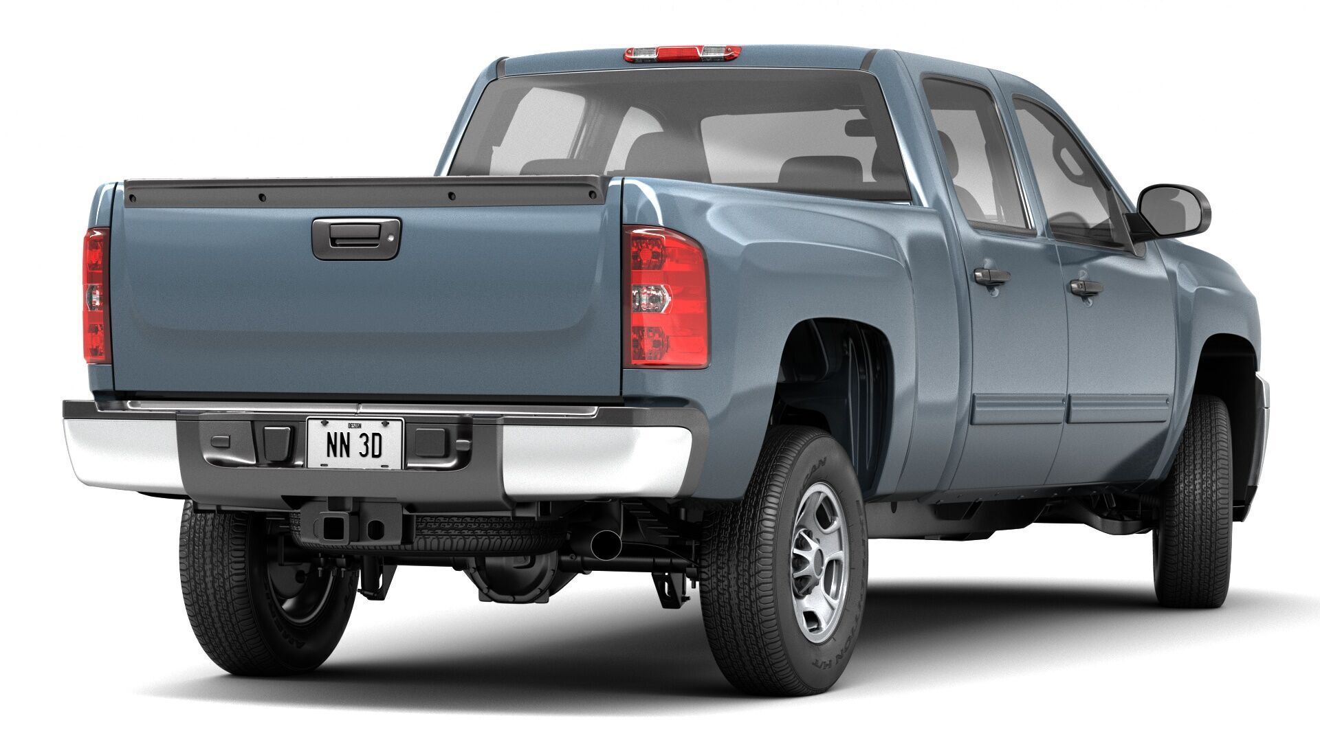 GENERIC CREW CAB PICKUP TRUCK 17 3D model_1