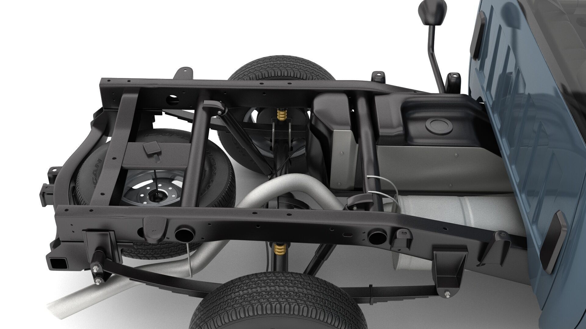 GENERIC CREW CAB PICKUP TRUCK 17 3D model_21