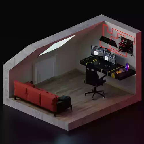 Gaming room set-up