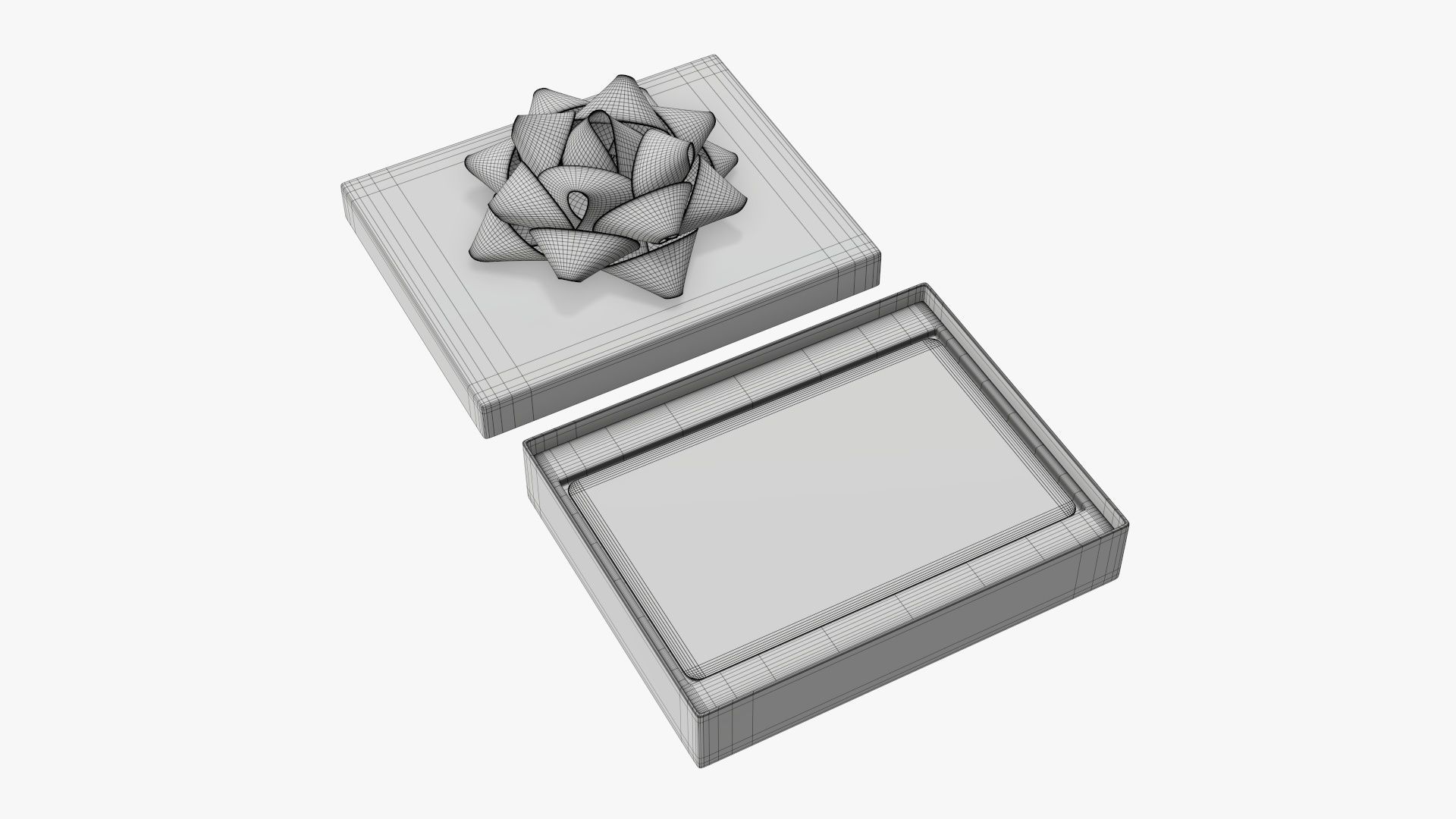 Christmas gift card with box 01 3D model_5
