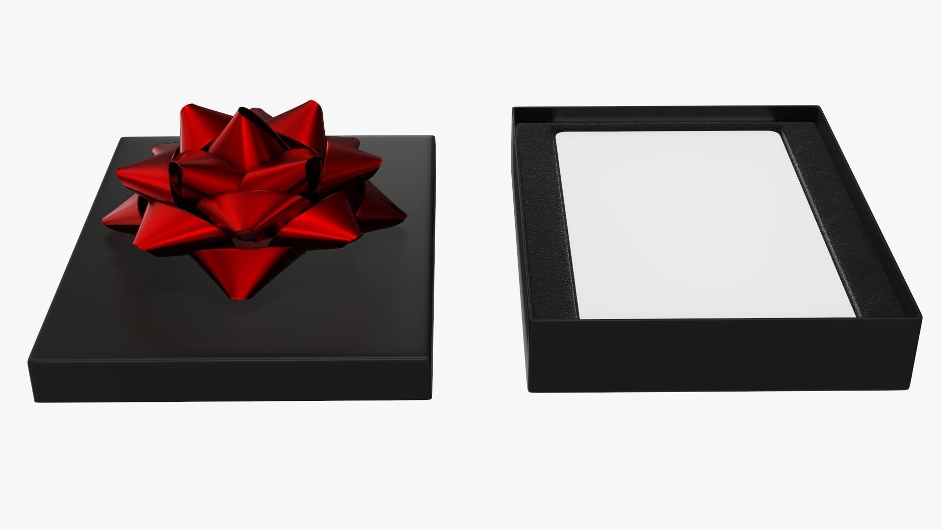 Christmas gift card with box 01 3D model_1