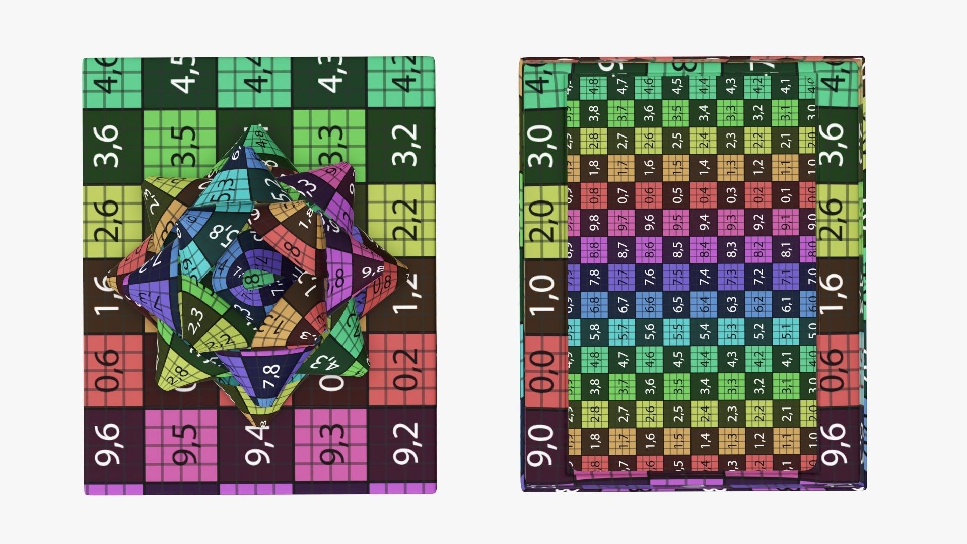 Christmas gift card with box 01 3D model_13