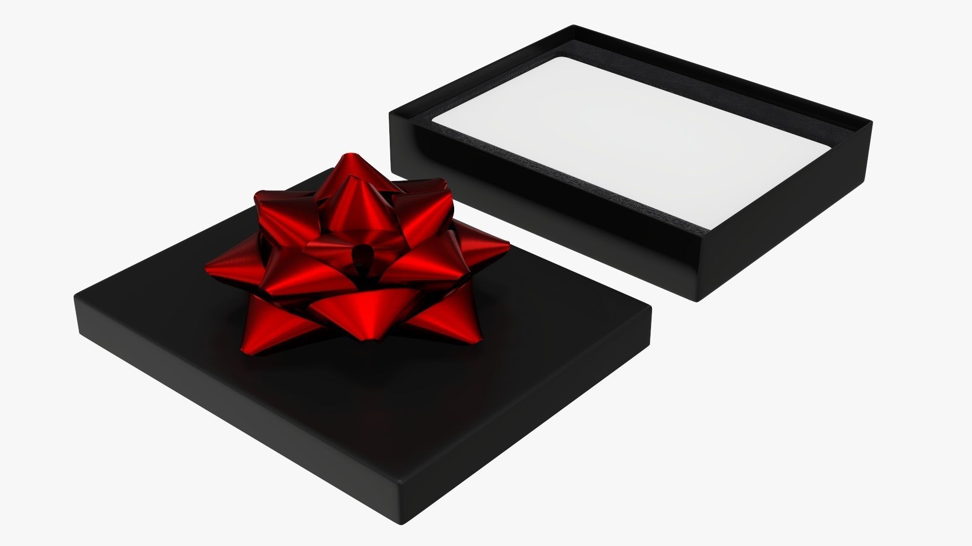 Christmas gift card with box 01 3D model_2