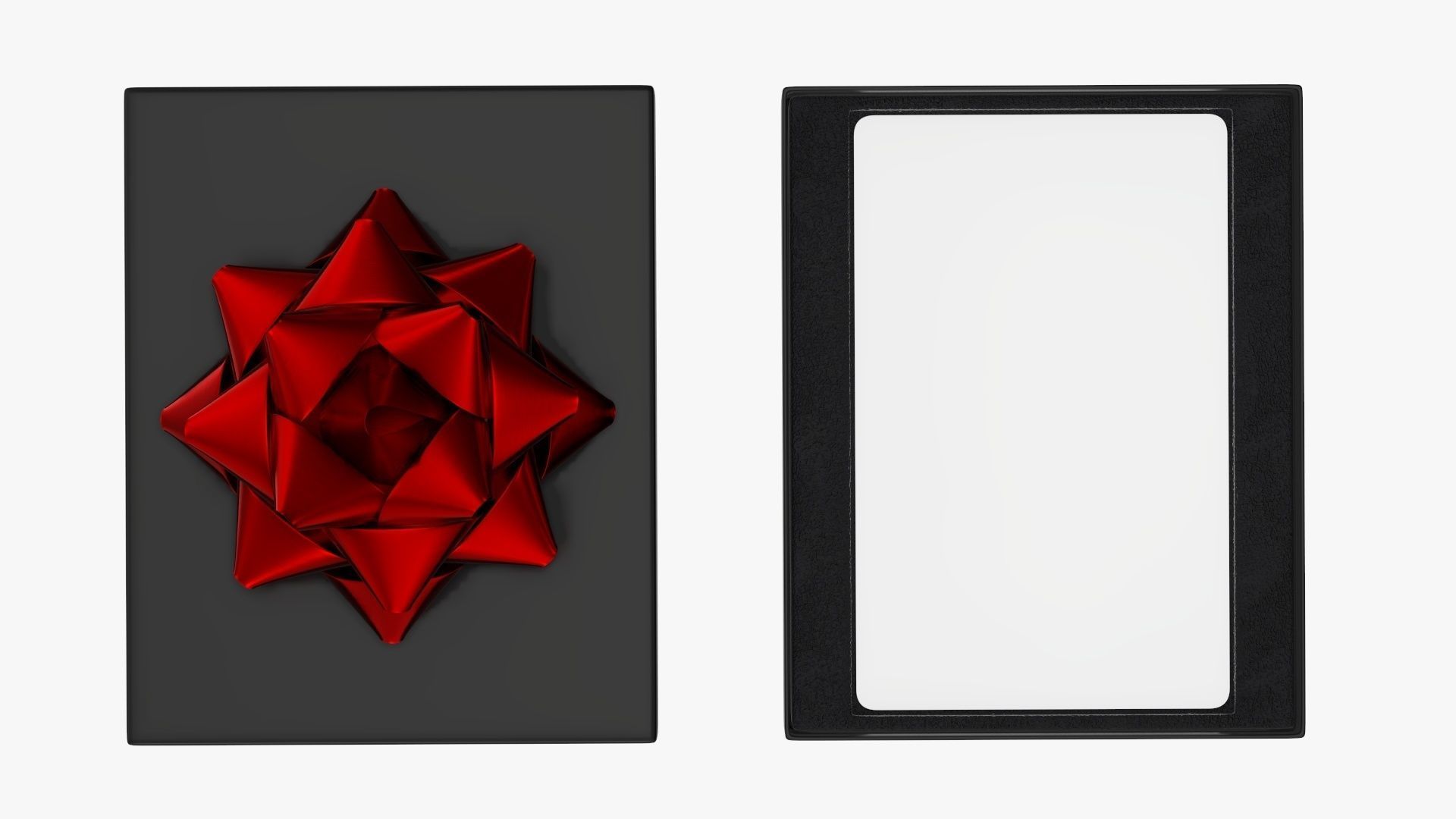 Christmas gift card with box 01 3D model_3