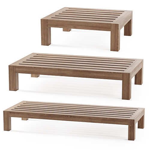 Lars coffee tables by Piet Boon  3D model