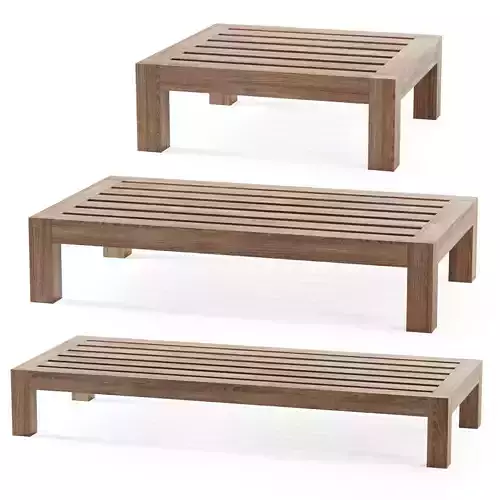 Lars coffee tables by Piet Boon  3D model