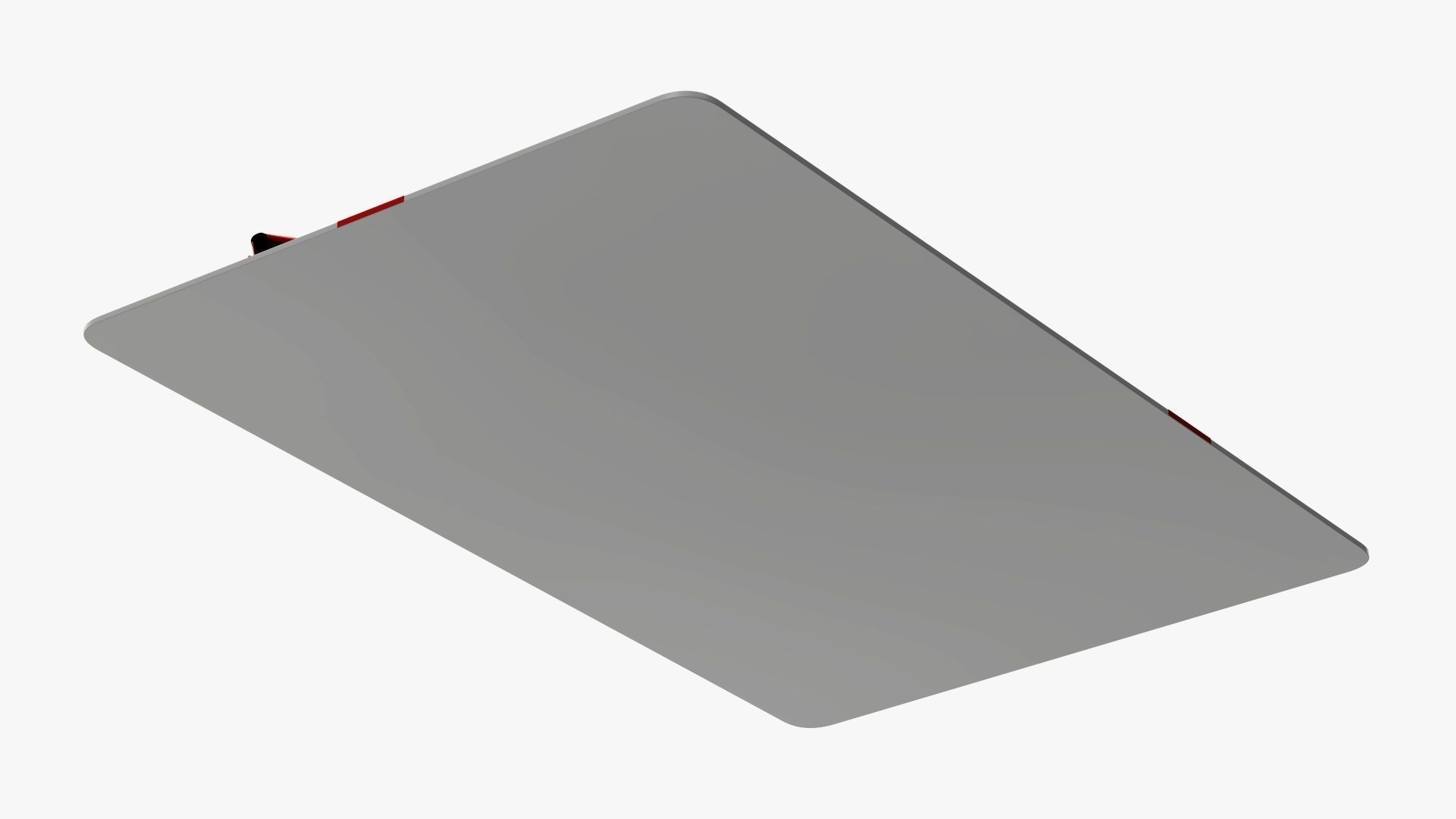 Gift card with ribbon Christmas 01 3D model_5