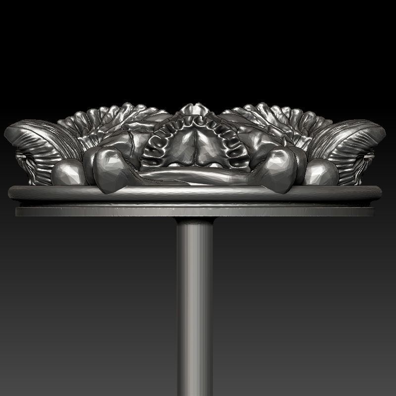 skull earrings 3D print model_19