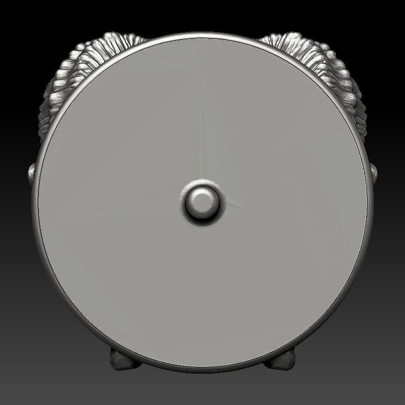 skull earrings 3D print model_5