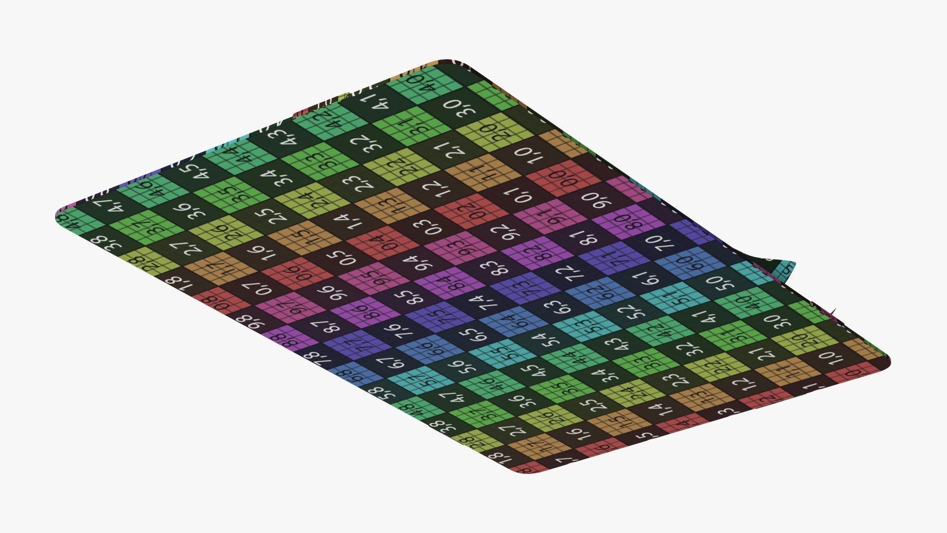 Gift card with ribbon Christmas 02 3D model_12