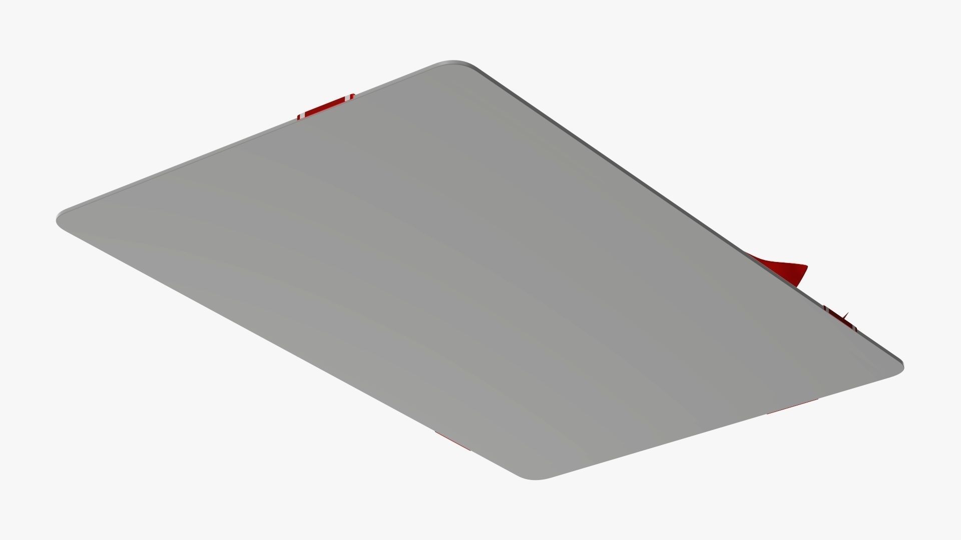 Gift card with ribbon Christmas 02 3D model_5