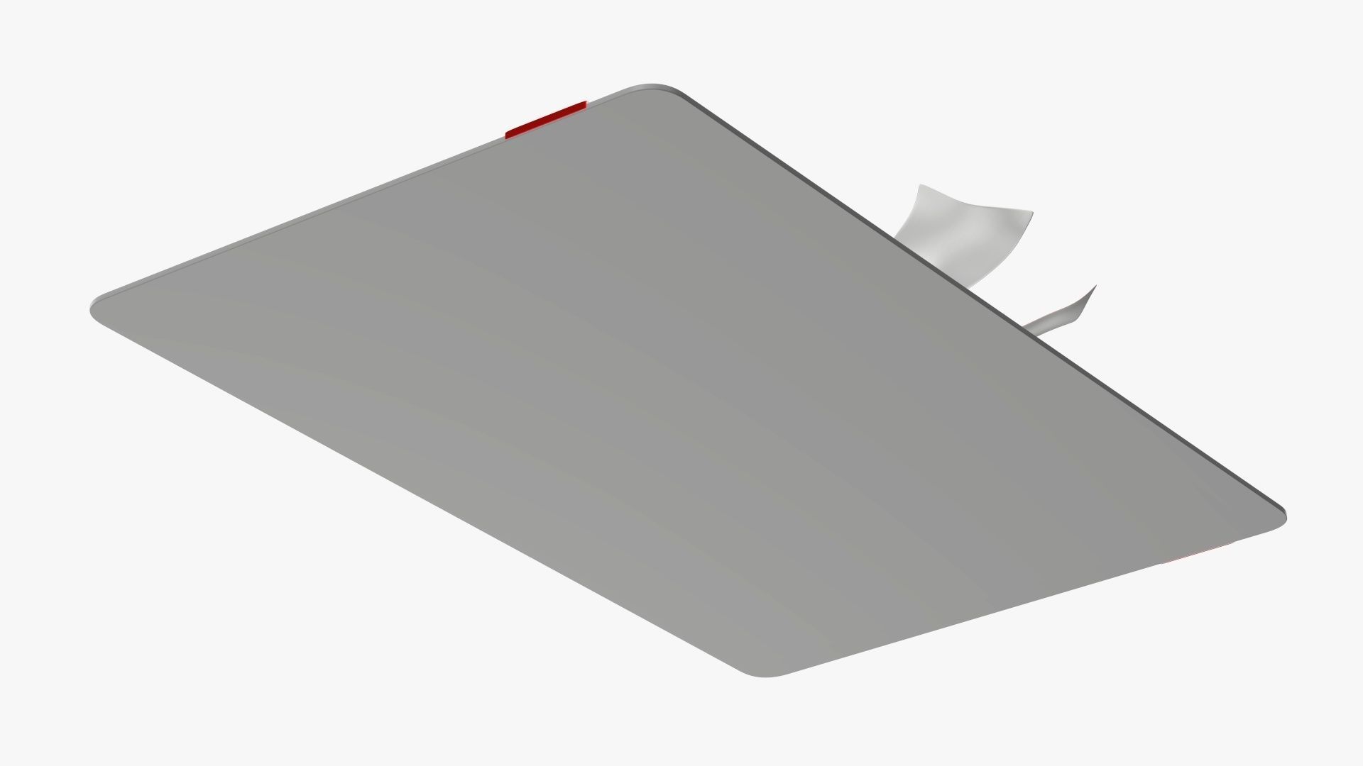 Gift card with ribbon Christmas 03 3D model_4