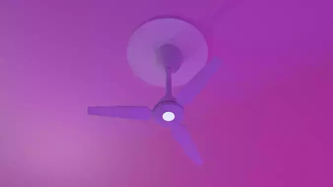LOW POLY FAN ceiling Free 3D model