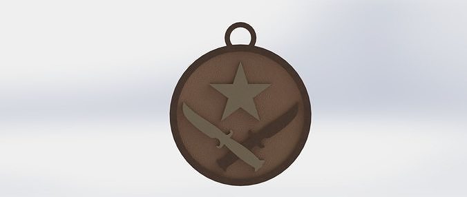 Counter Strike Global Offensive Terrorist Keychain Free 3D print model