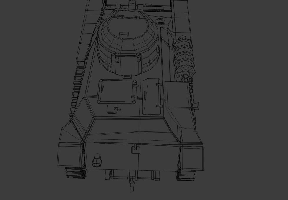 Type 97 Te-Ke tankette Low-poly 3D model_18