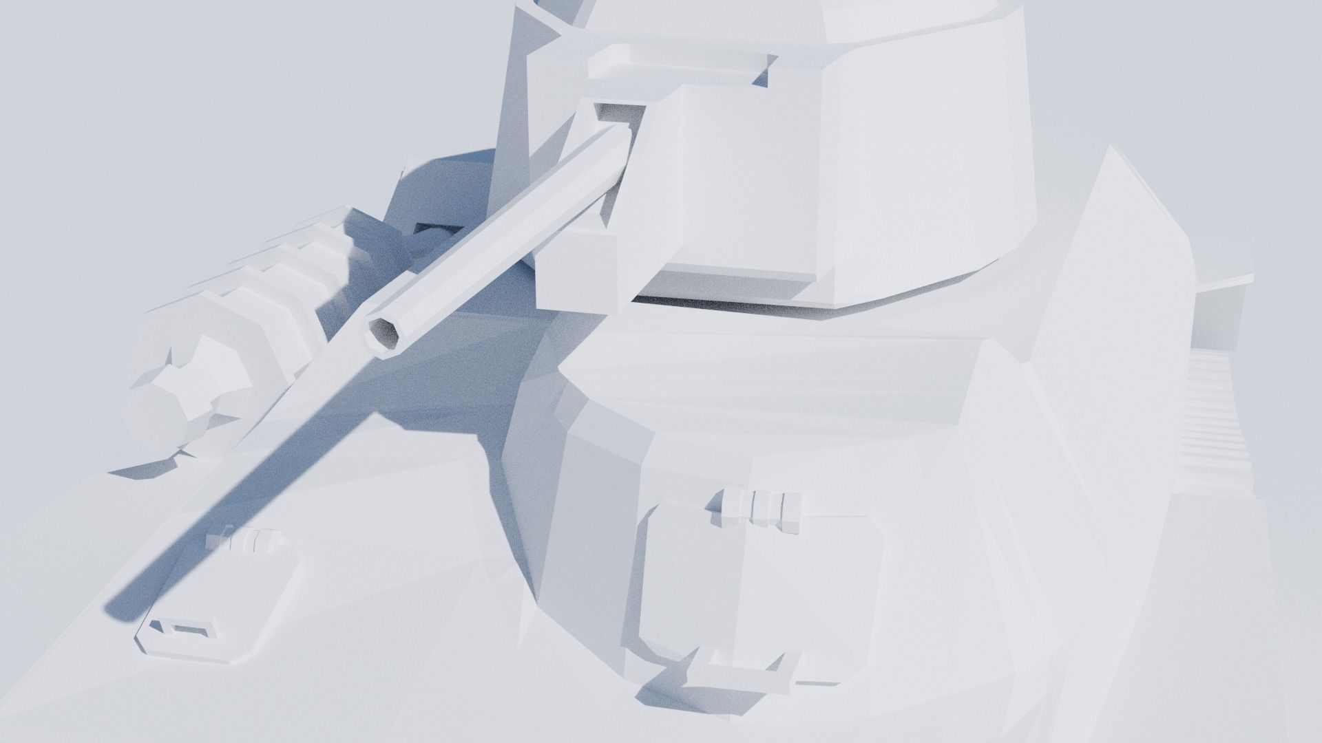 Type 97 Te-Ke tankette Low-poly 3D model_14