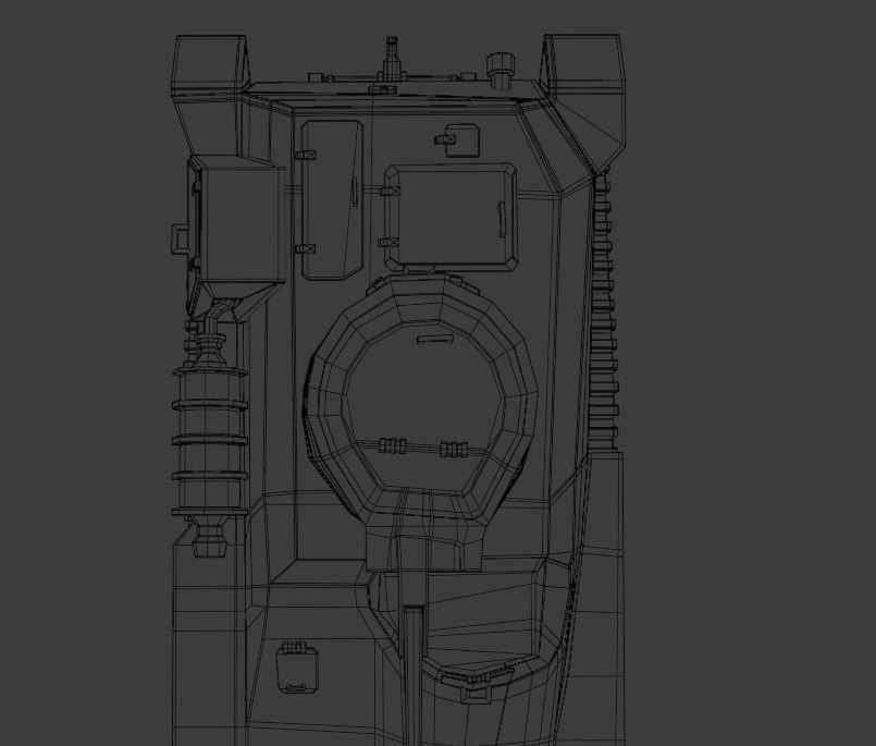 Type 97 Te-Ke tankette Low-poly 3D model_17