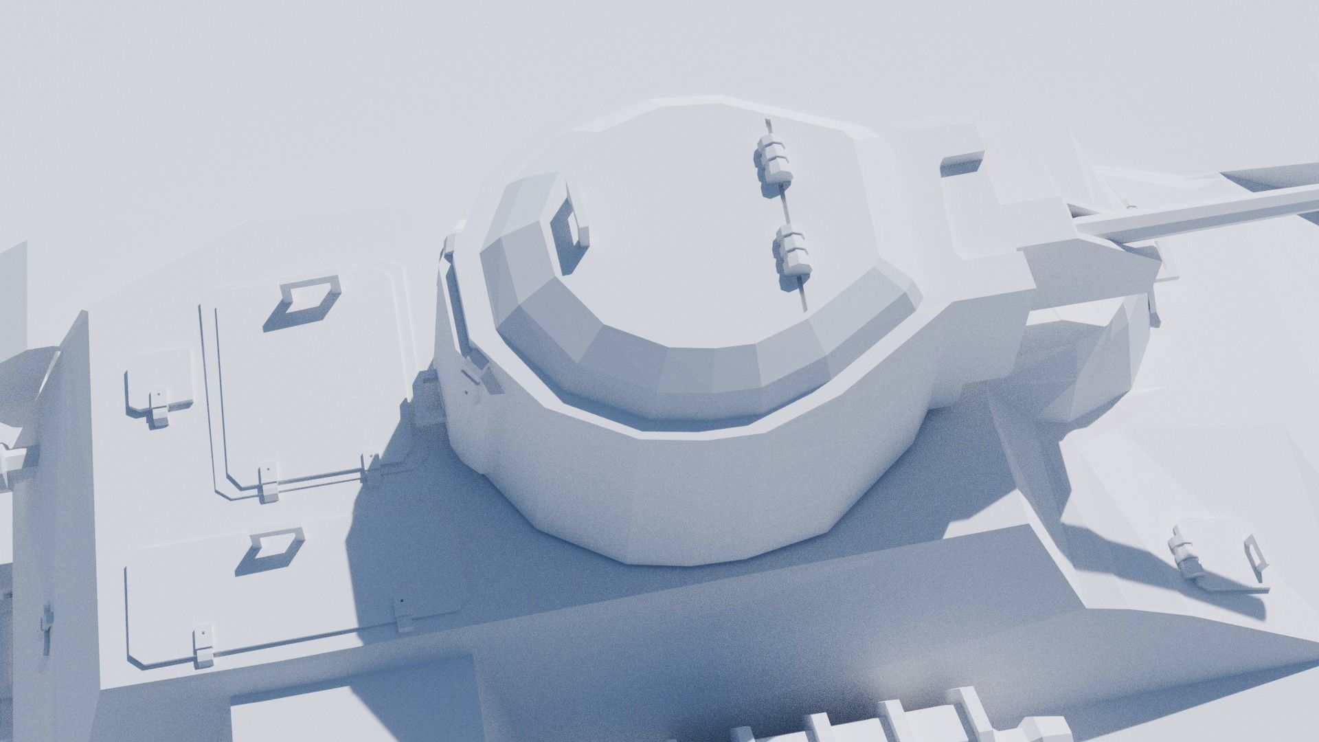 Type 97 Te-Ke tankette Low-poly 3D model_12