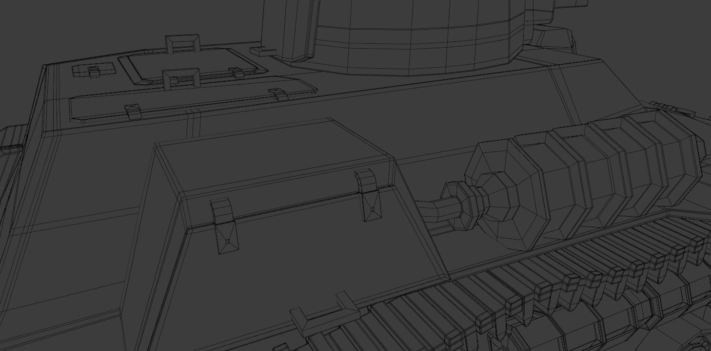 Type 97 Te-Ke tankette Low-poly 3D model_21