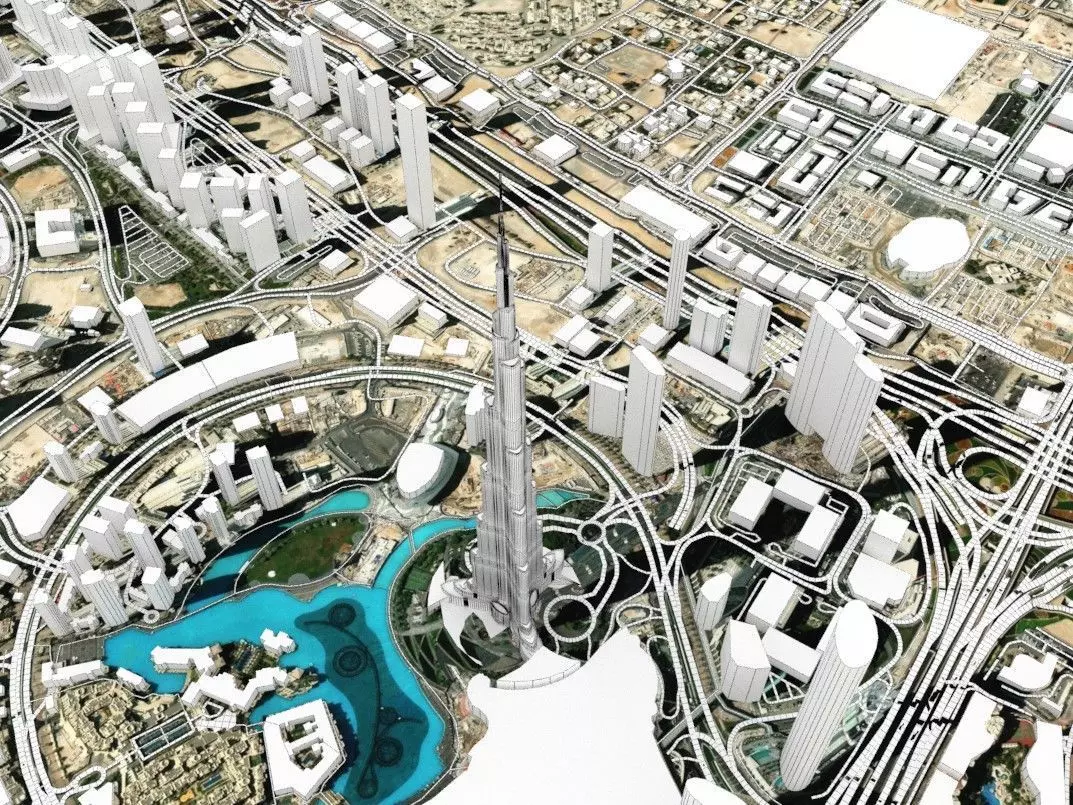 Business Bay Dubai United Arab Emirates 3D model_0