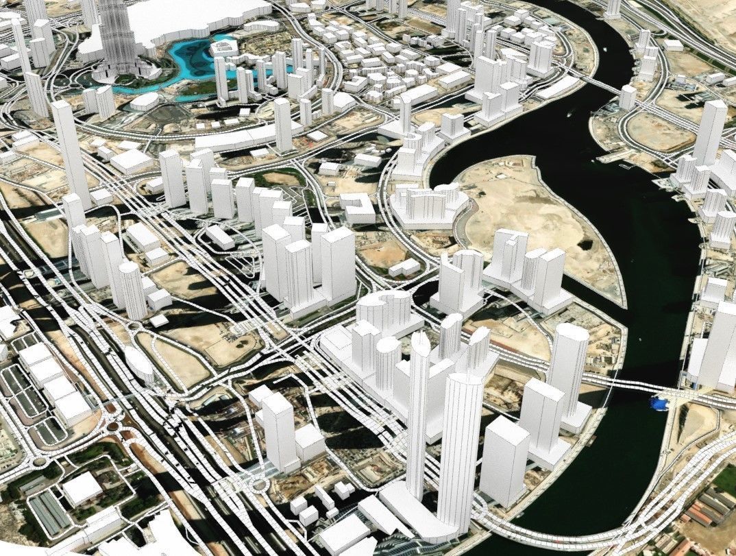 Business Bay Dubai United Arab Emirates 3D model_5