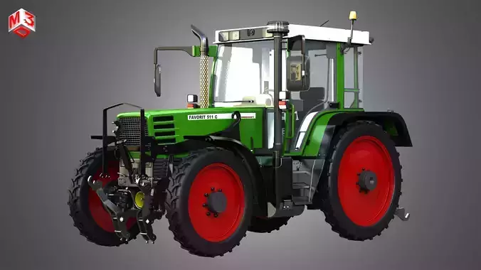 Favorit 511C Farming Vehicle 3D model