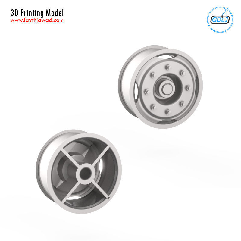 Tire Mold With Standard Wheels 3D print model_2