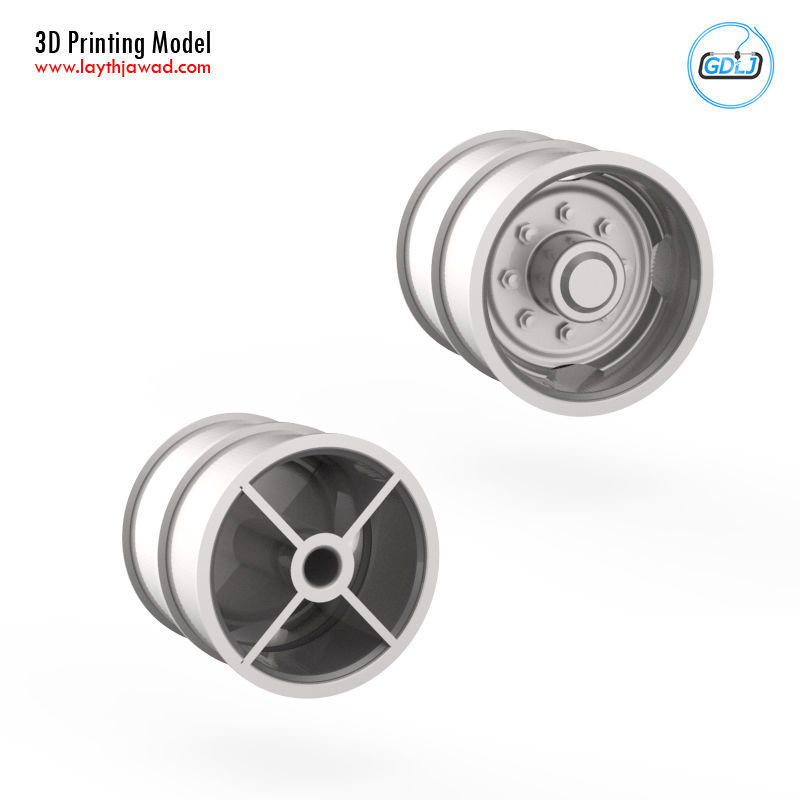 Tire Mold With Standard Wheels 3D print model_4