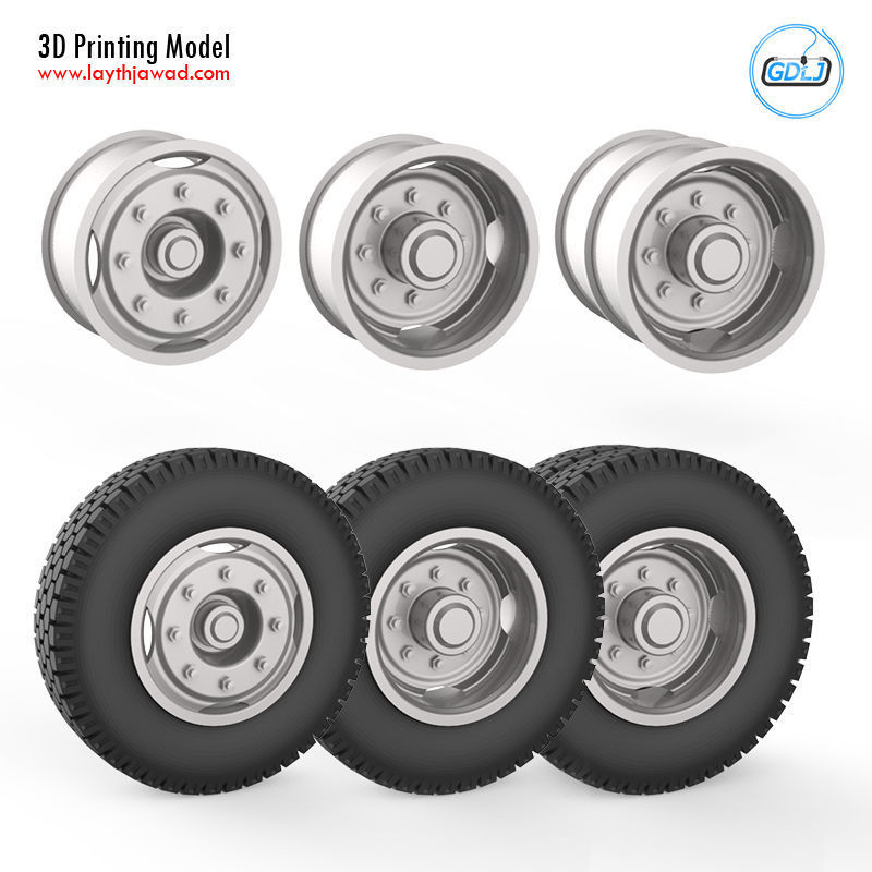 Tire Mold With Standard Wheels 3D print model_12