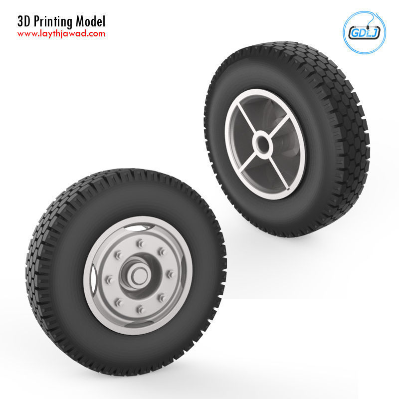 Tire Mold With Standard Wheels 3D print model_5