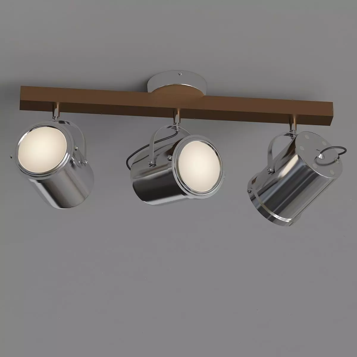 Carlton 3 Light Spotlight Bar Low-poly 3D model