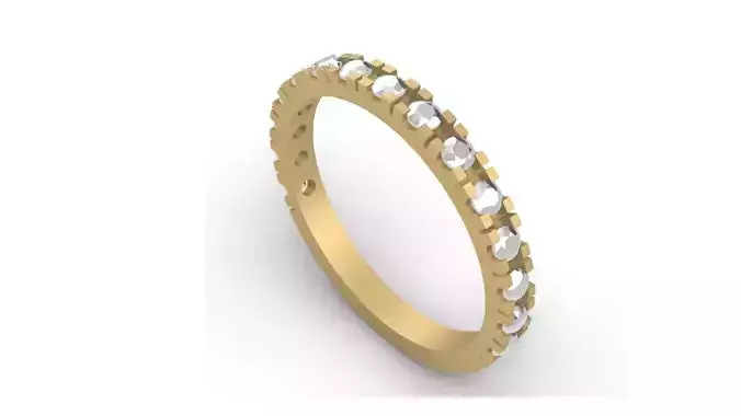 1- ring gold eternity with diamonds