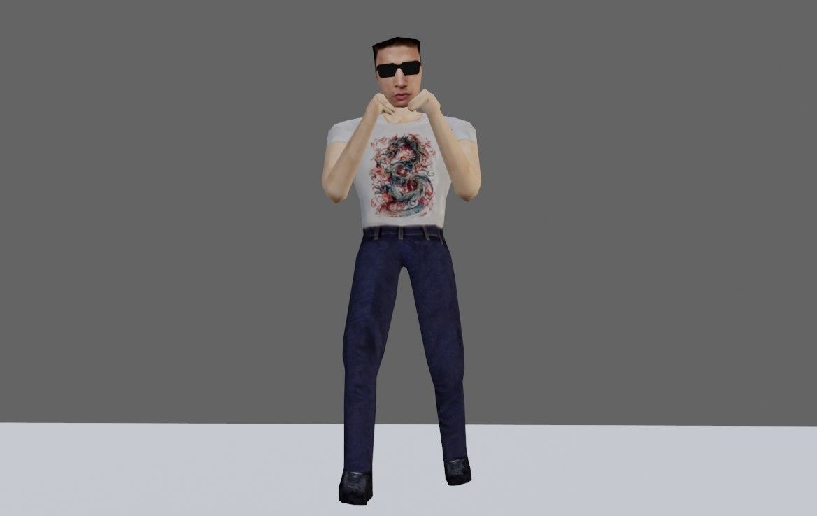 Animated Man Enemy - Unreal and Unity Low-poly 3D model_21