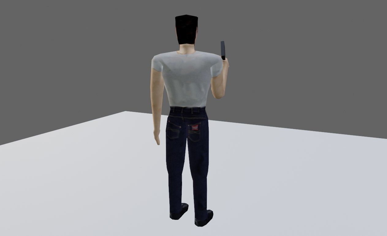 Animated Man Enemy - Unreal and Unity Low-poly 3D model_18
