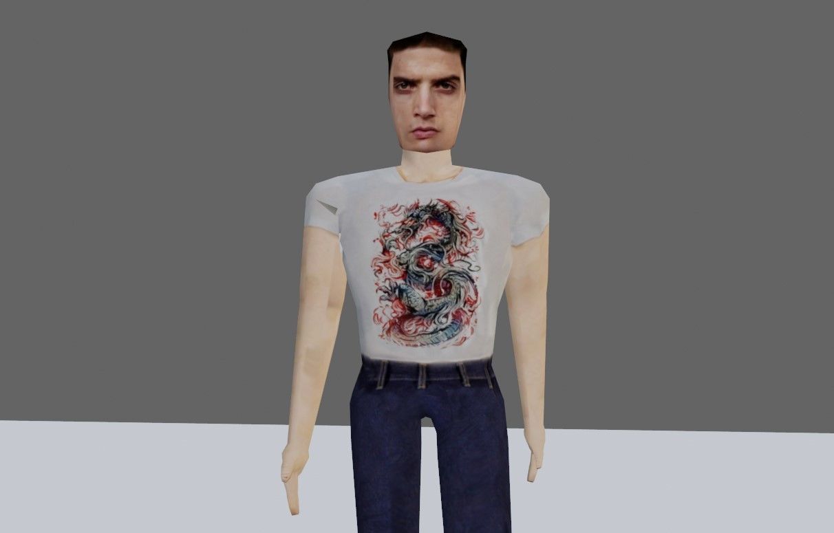 Animated Man Enemy - Unreal and Unity Low-poly 3D model_12