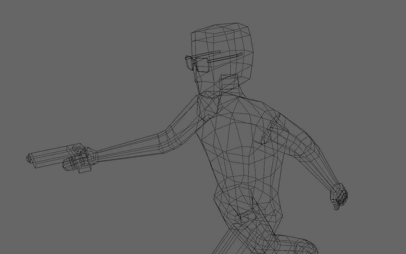 Animated Man Enemy - Unreal and Unity Low-poly 3D model_24