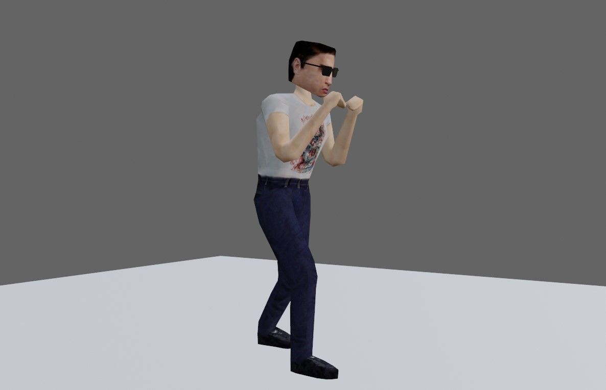 Animated Man Enemy - Unreal and Unity Low-poly 3D model_20