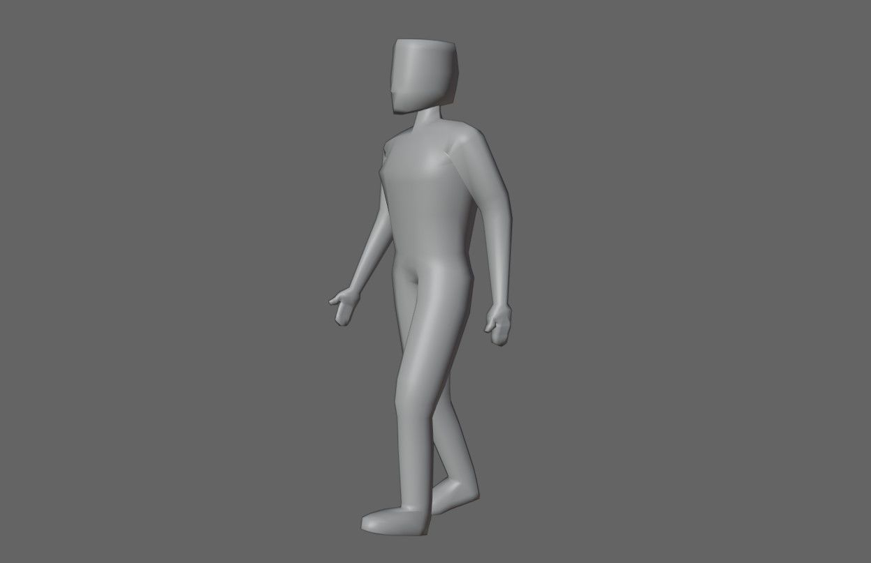 Animated Man Enemy - Unreal and Unity Low-poly 3D model_22