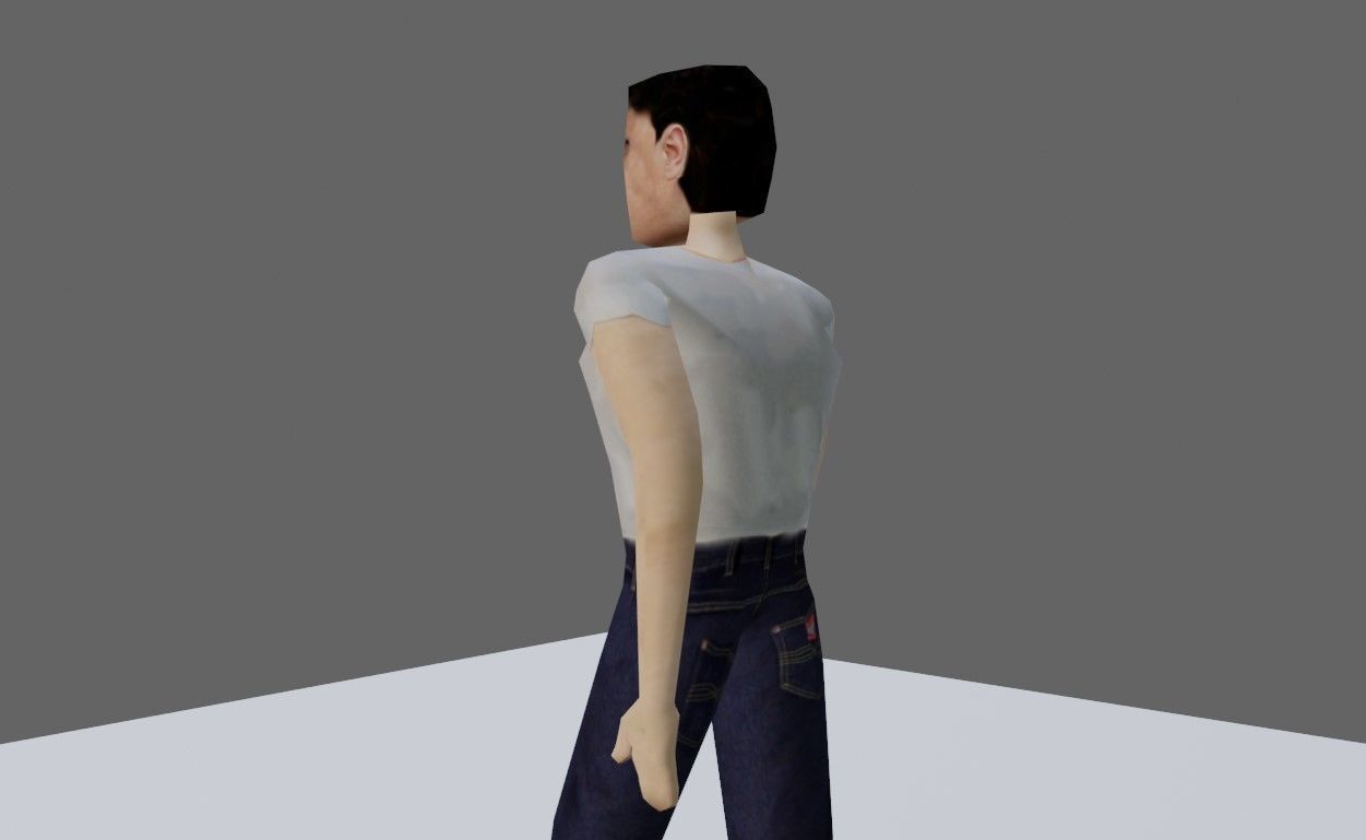 Animated Man Enemy - Unreal and Unity Low-poly 3D model_13
